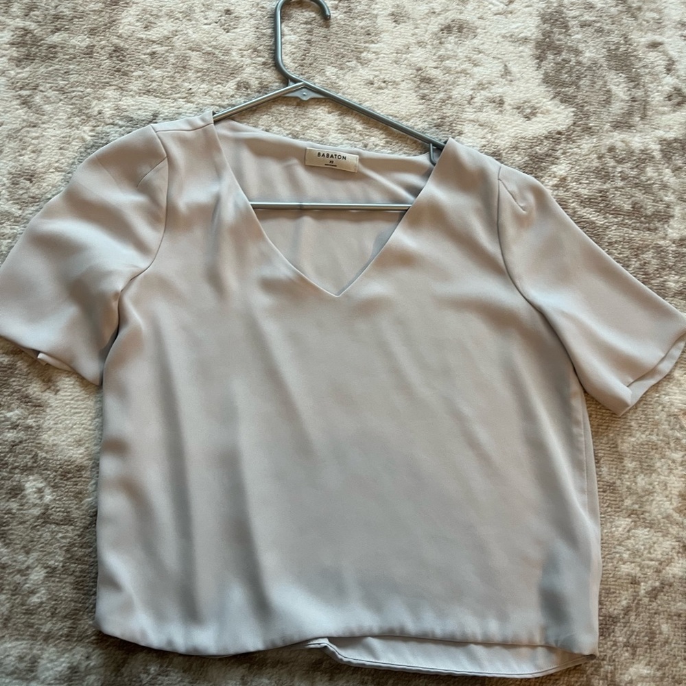 Babaton Murphy Shirt in white/gray - XS